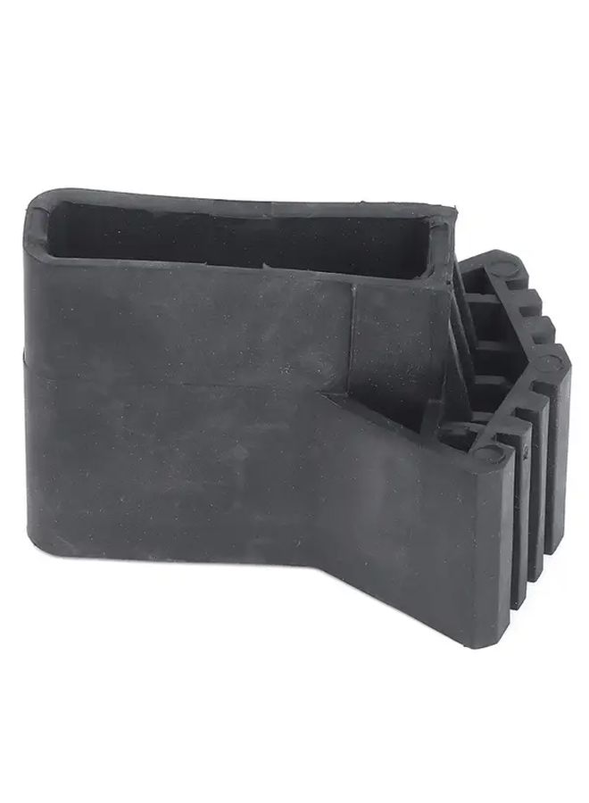 Black Plastic Fan Shaped Ladder Foot Cover Anti Slip Folding Ladder Accessory 1pc - Image 2