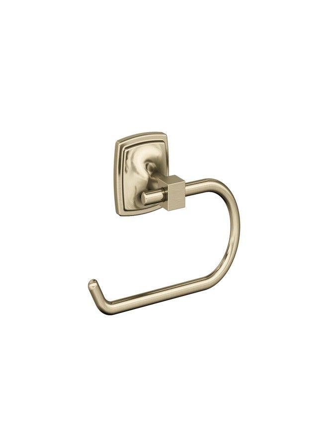 Amerock BH36091BBZ | Golden Champagne Single Post Toilet Paper Holder | 7-1/16 in. (179 mm) Length Toilet Tissue Holder | Stature | Bath Tissue Holder | Bathroom Hardware | Bath Accessories - Image 1