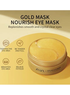 Zozu Avocado Golden Collagen Eye Mask Anti Dark Circles Eye Bags Moisturizing Firming Eye Patches Skin Care Products  - Image 3