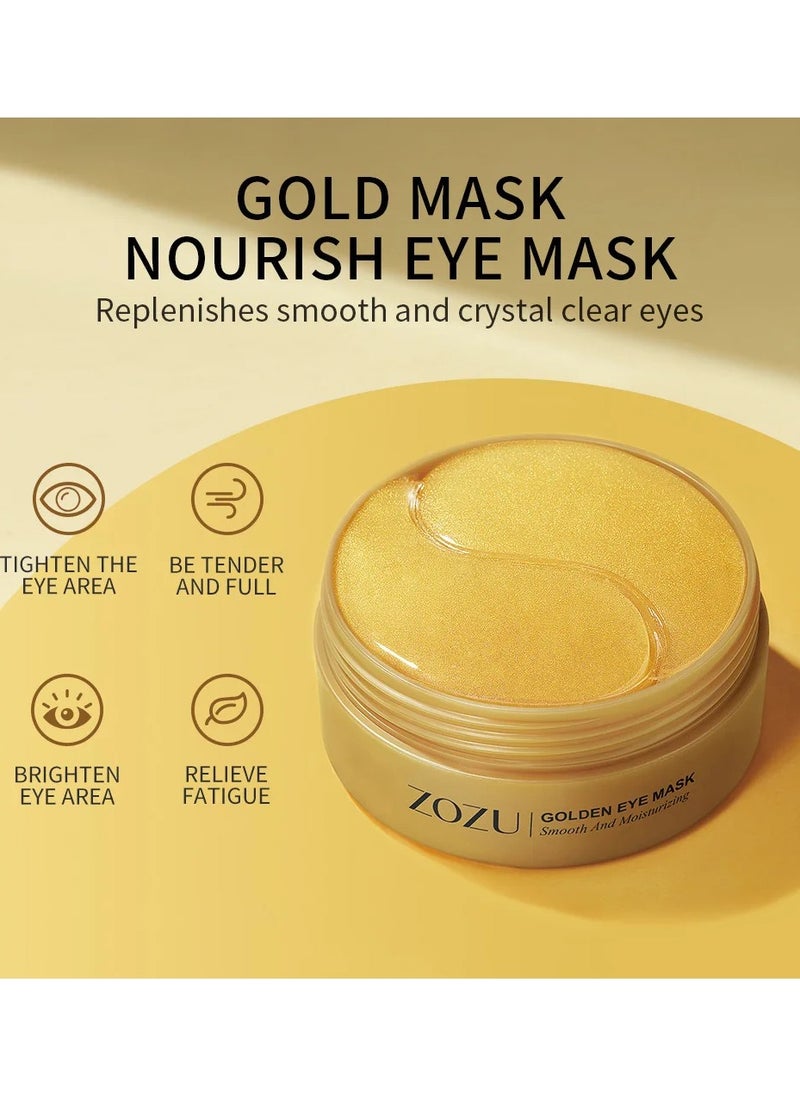 Zozu Avocado Golden Collagen Eye Mask Anti Dark Circles Eye Bags Moisturizing Firming Eye Patches Skin Care Products  - Image 3