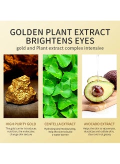 Zozu Avocado Golden Collagen Eye Mask Anti Dark Circles Eye Bags Moisturizing Firming Eye Patches Skin Care Products  - Image 5