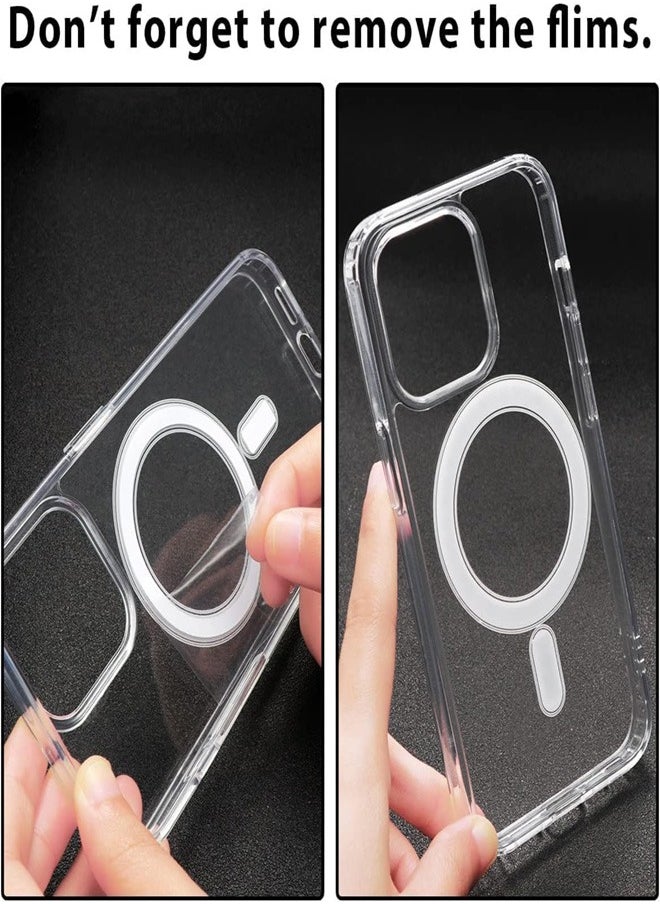 Generic - Magsafe Case for iPhone XS Max Magsafe Clear Cover Magnetic Wireless Charging Support, Shockproof Protection, Scratch-Resistant for iPhone Xs Max - Clear - Image 1