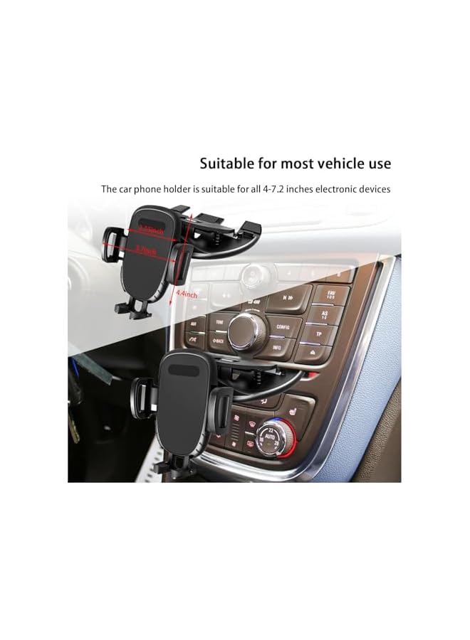 Green Tiger Car Phone Holder for CD Slot, Cell Phone Mount for CD Player, 360 Degree Rotatable Auto Phone Mount, Magnetic or One Button Release, Compatible with All iPhone, Android, Smartphones - Image 2