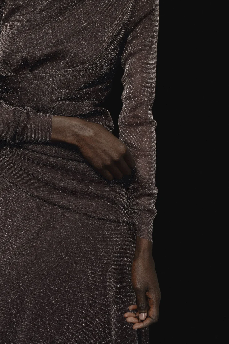 H&M Glittery mesh dress