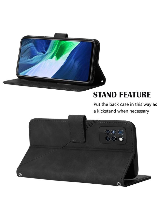 Zaboon Case For Infinix Note 10 Pro Crossbody 3D Embossed Flip Leather Phone Case - Image 4