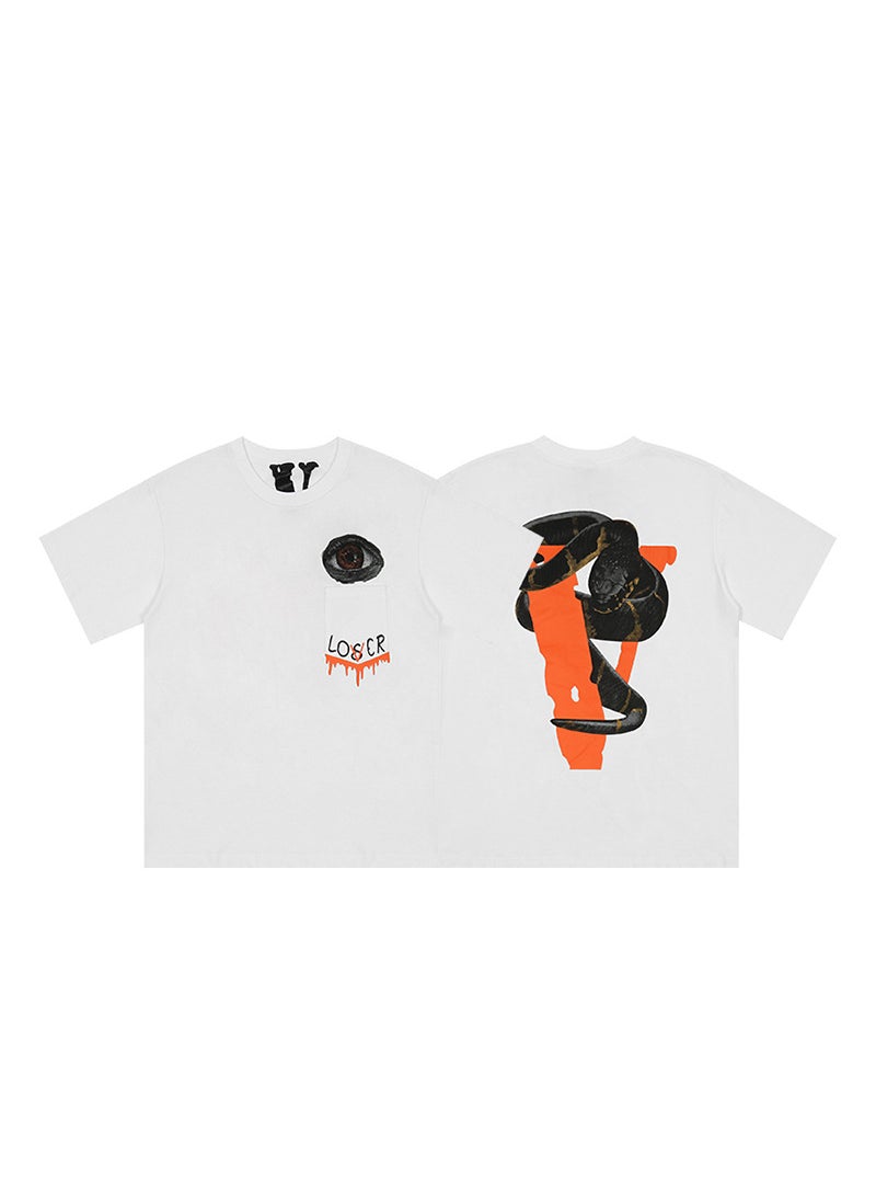 Generic - VLONE FOG Reflective Mosaic Tee Unisex 6140 White - Image 1
