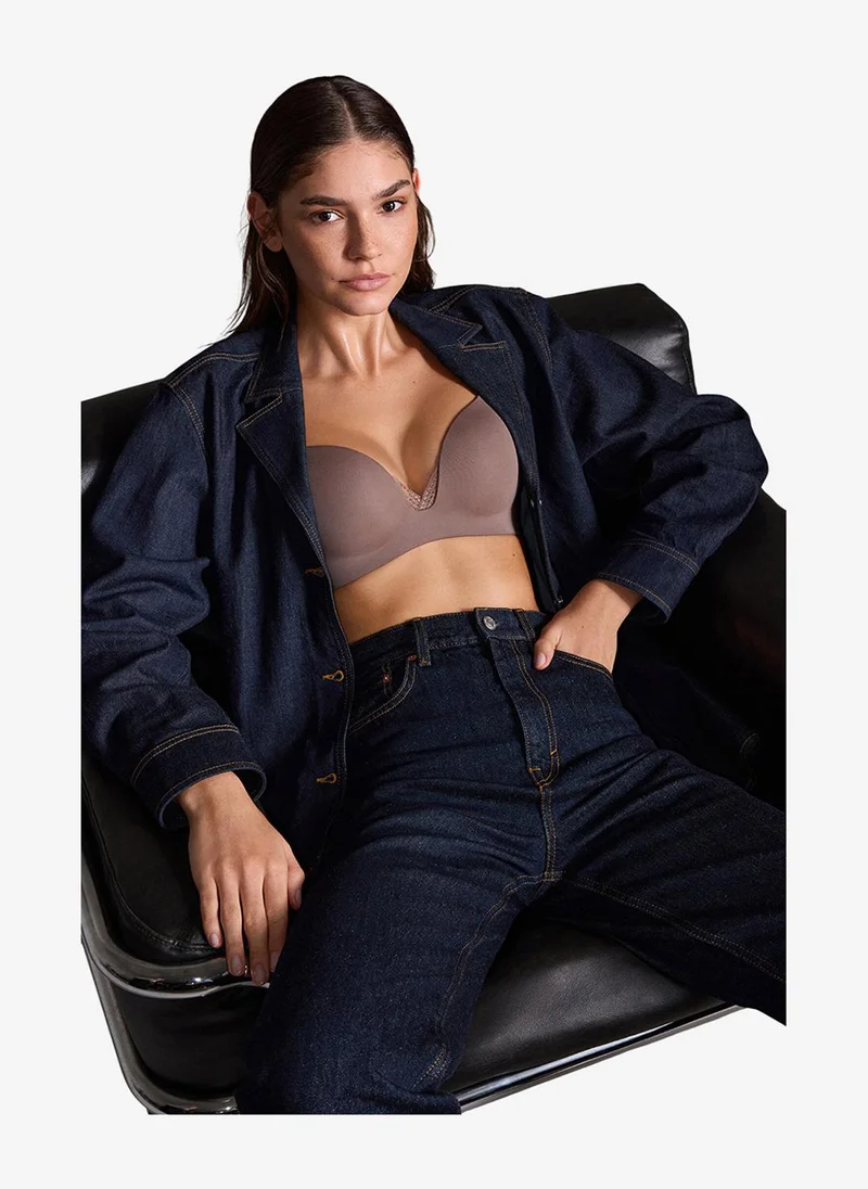 Penti Women Eliza Shiny Mink Push Up Wired Padded Bra