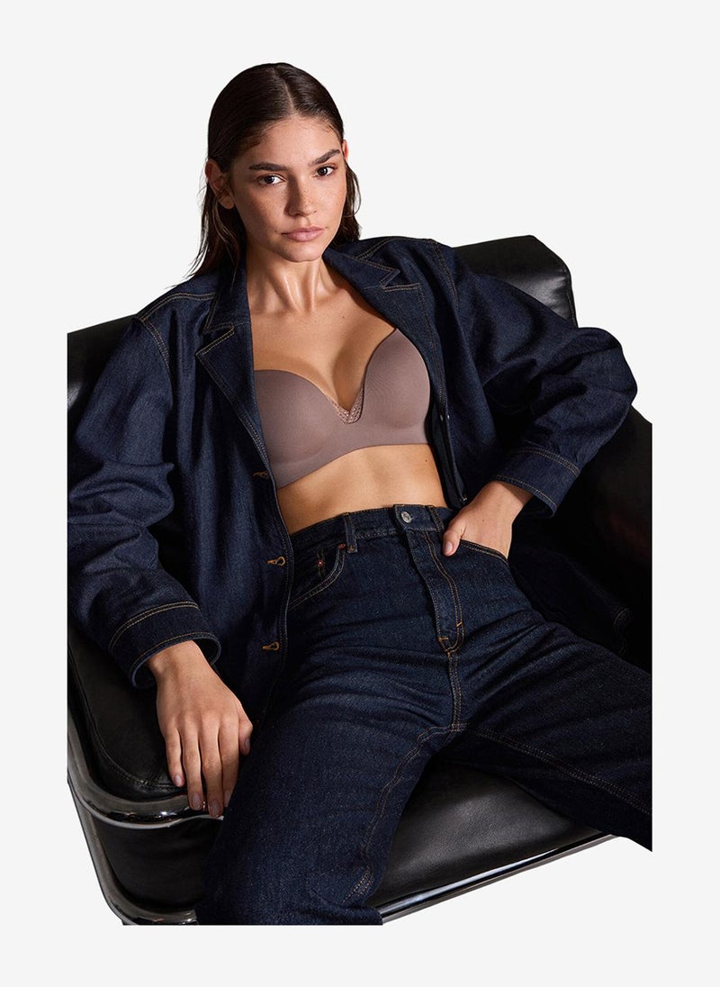 Penti Women Eliza Shiny Mink Push Up Wired Padded Bra - Image 1
