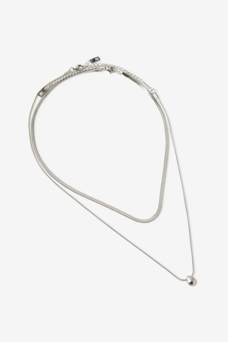 Waterproof 2Pk Pendant Necklace