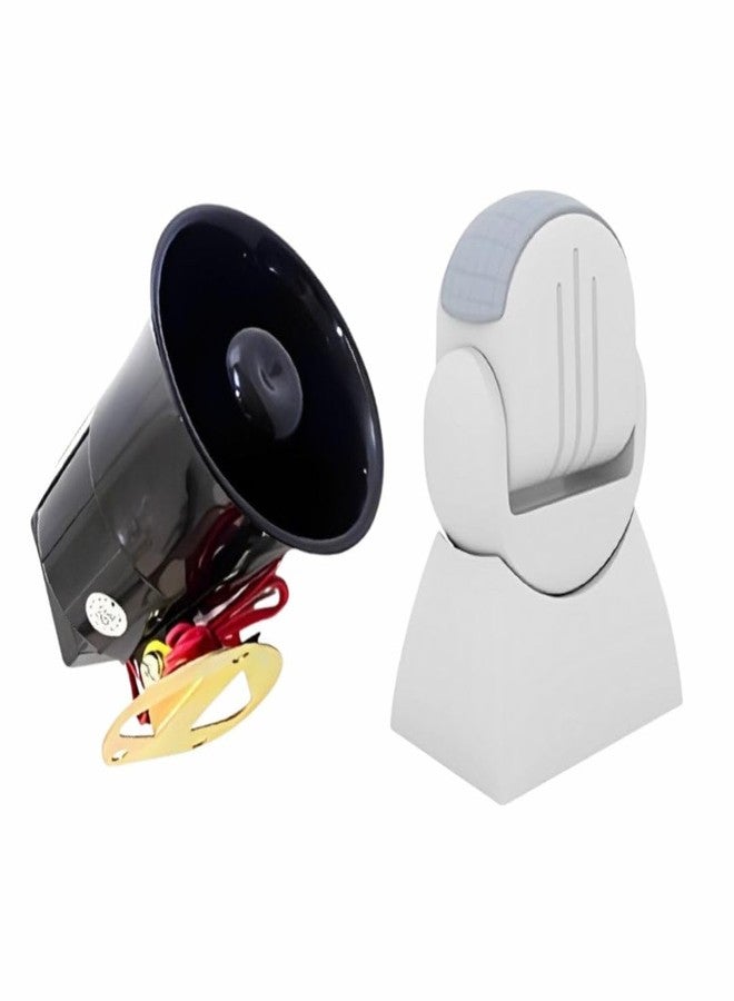 Quick sense(QS-M7+H1) | IP65 Wall Mounted Microwave Motion Sensor | 220v -115 DB | Hooter Security Alarm | Home Securities | Loud Sound -300-350 Meter - Image 1