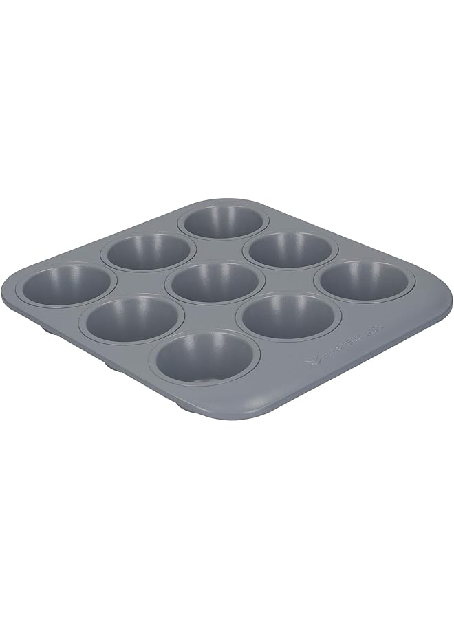 ماستر كلاس قالب مافن غير لاصق من إس سي، طول 24 سم × عرض 22 سم، رمادي - Image 1