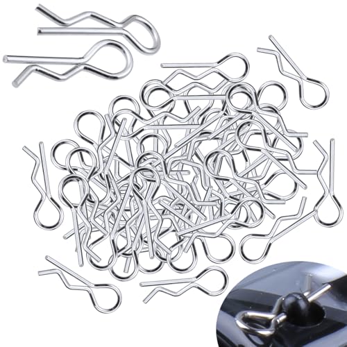 Hobbypark RC Car Body Clips Bent Springy R Pins for 15th 18th Scale Traxxas 110 Truck Rally Buggy Baja Shell Replacement Parts 50Pack - Image 1