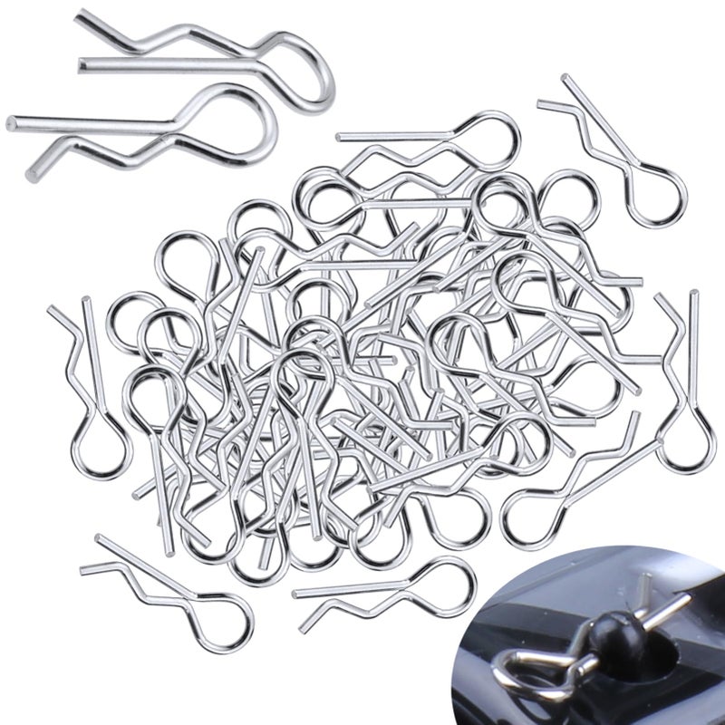 Hobbypark RC Car Body Clips Bent Springy R Pins for 15th 18th Scale Traxxas 110 Truck Rally Buggy Baja Shell Replacement Parts 50Pack - Image 2