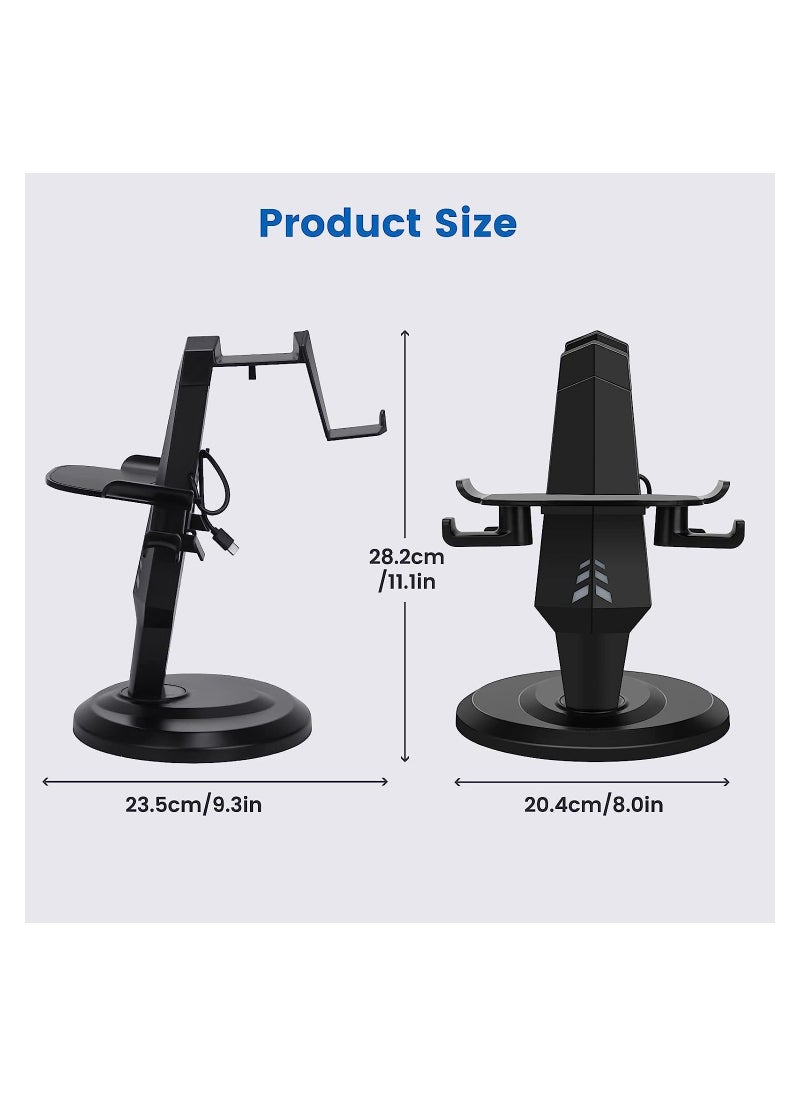 VR Stand, VR Headset Charging Dock Display Stand, Touch Controllers Accessories for Oculus Quest, Quest 2,Rift, Rift S, Valve Index, Black - pzsku/Z9FE2ECE741DA821D76F6Z/45/_/1698662773/fb836082-5b31-4b2b-bcbd-6dd8a1c67948