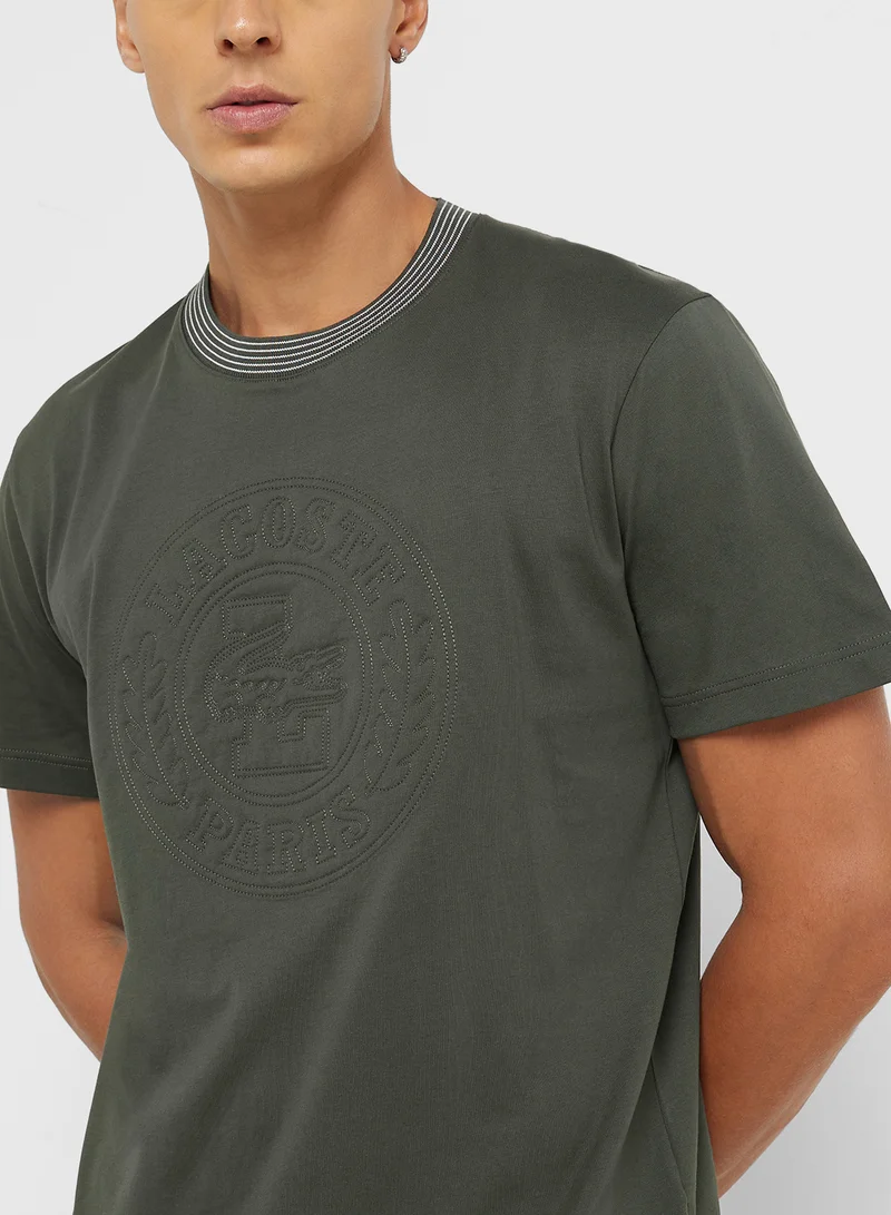 LACOSTE Crew Neck Short Sleeve T-Shirt