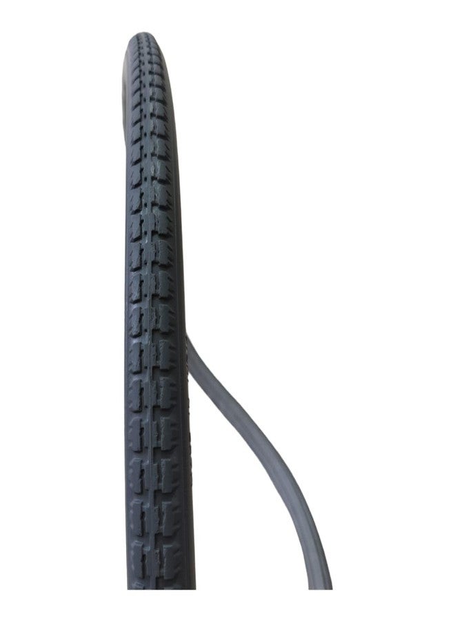 eOnekart Replacement Wheelchair Puncture Proof Solid PU Rear Wheel Tires 24 Inch (24×1 3/8) Black (Pack Of 1) - Image 4