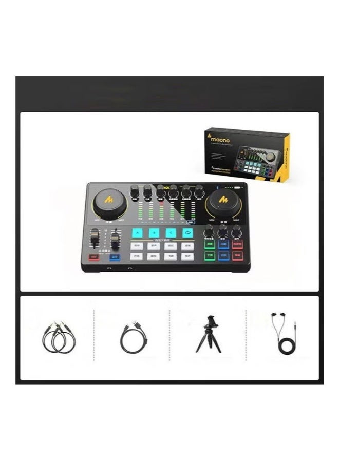 ماونو كارت صوت Maono AME2، وحدة إدخال صوتي Maonocaster، معدات بودكاست، مصفوفة متكاملة للستوديو للبث المباشر، الجيتار، الحاسوب - Image 1