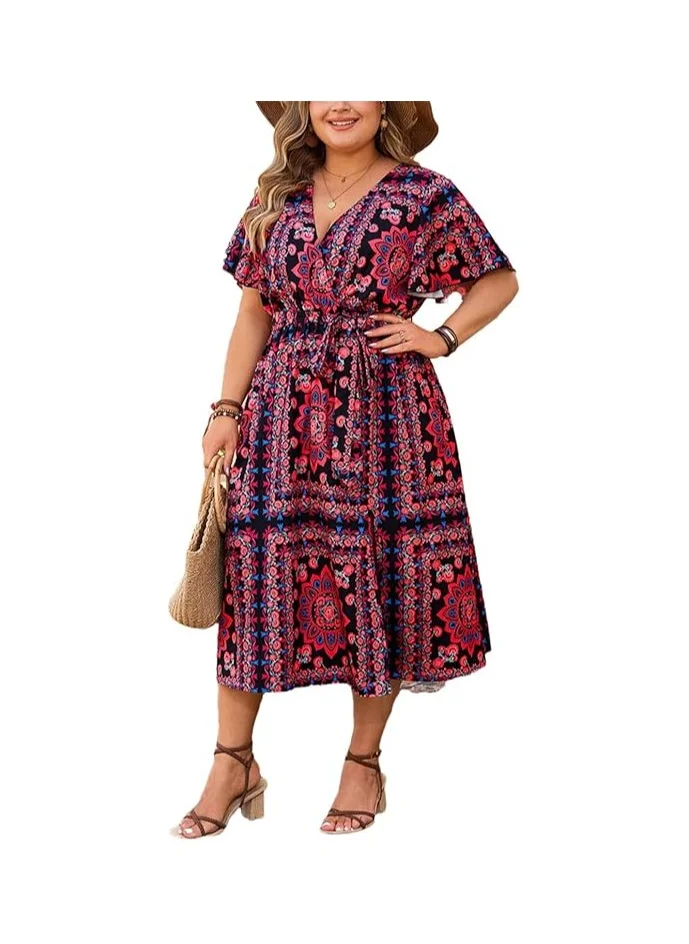 Ginger Plus Bohemian Style A Line Dress