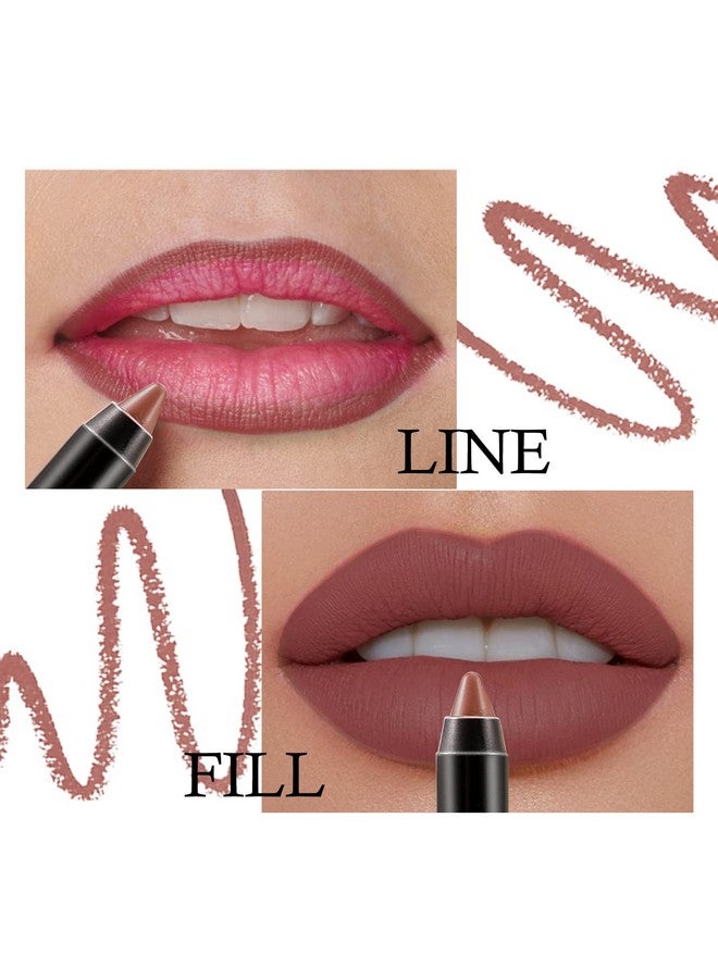Boobeen Matte Lip Crayon Lipstik Pencil Velvety Creamy Matte Lip Liner Full Coverage High Pigment Waterproof Long Lasting Lipstick for Women, Matte Lip Color with Smooth - Image 2
