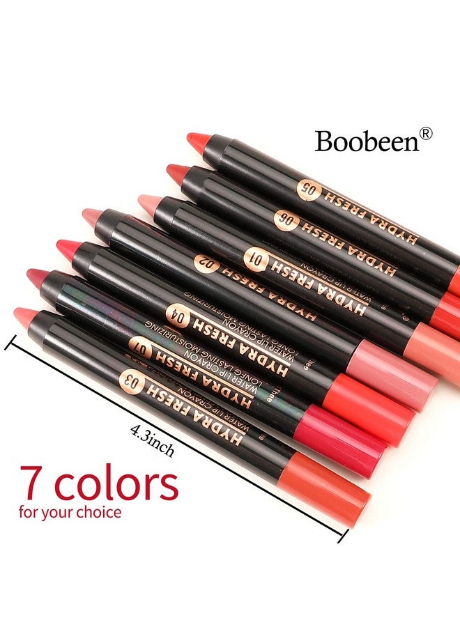 Boobeen Matte Lip Crayon Lipstik Pencil Velvety Creamy Matte Lip Liner Full Coverage High Pigment Waterproof Long Lasting Lipstick for Women, Matte Lip Color with Smooth - Image 5