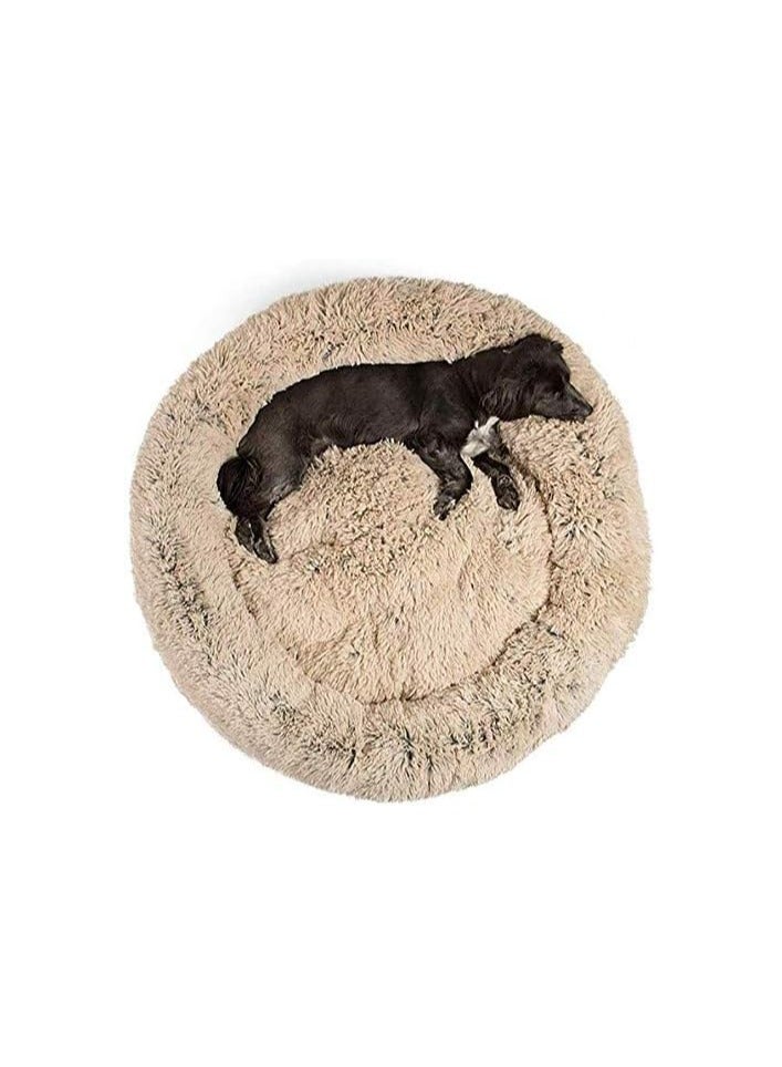 Moro Moro Orthopedic Plush Dog Bed with Soft Fur & Plastic Base – Cozy & Washable Pet Nest - Image 4