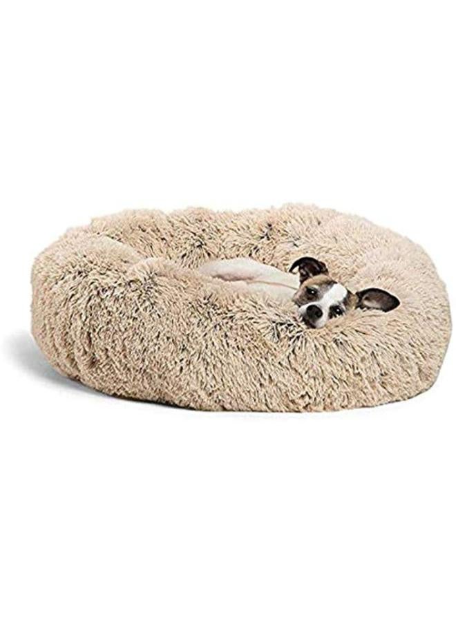 Moro Moro Orthopedic Plush Dog Bed with Soft Fur & Plastic Base – Cozy & Washable Pet Nest - Image 1