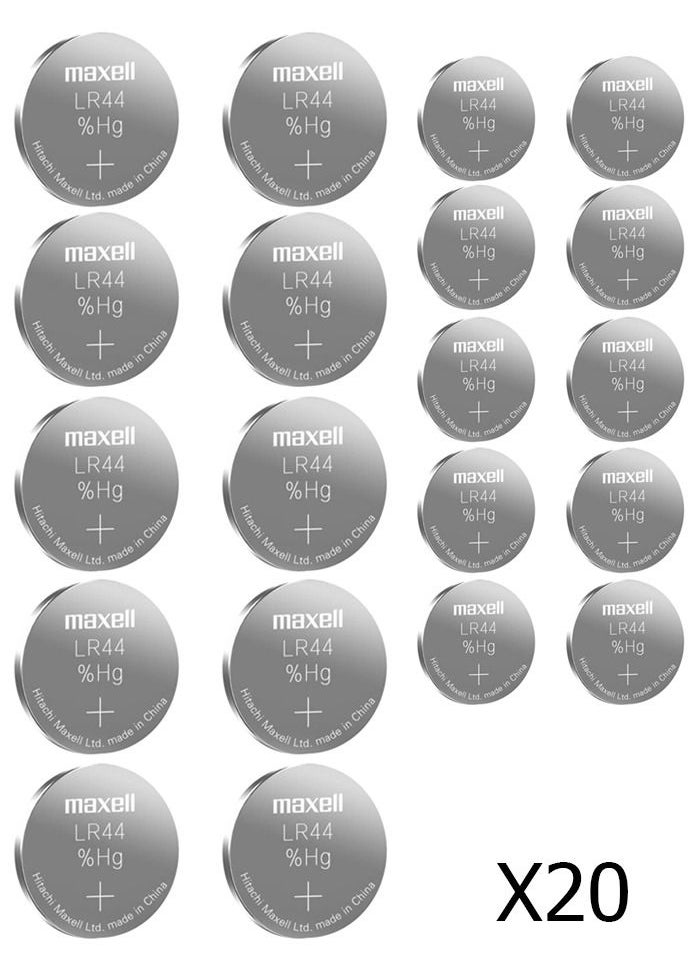 Maxell LR44 Alkaline Cell Battery Pack of 20 - pzsku/Z9FE32CACE141E0989C4AZ/45/_/1683974933/60c48c37-dc75-4223-b595-2504cfc6ff70