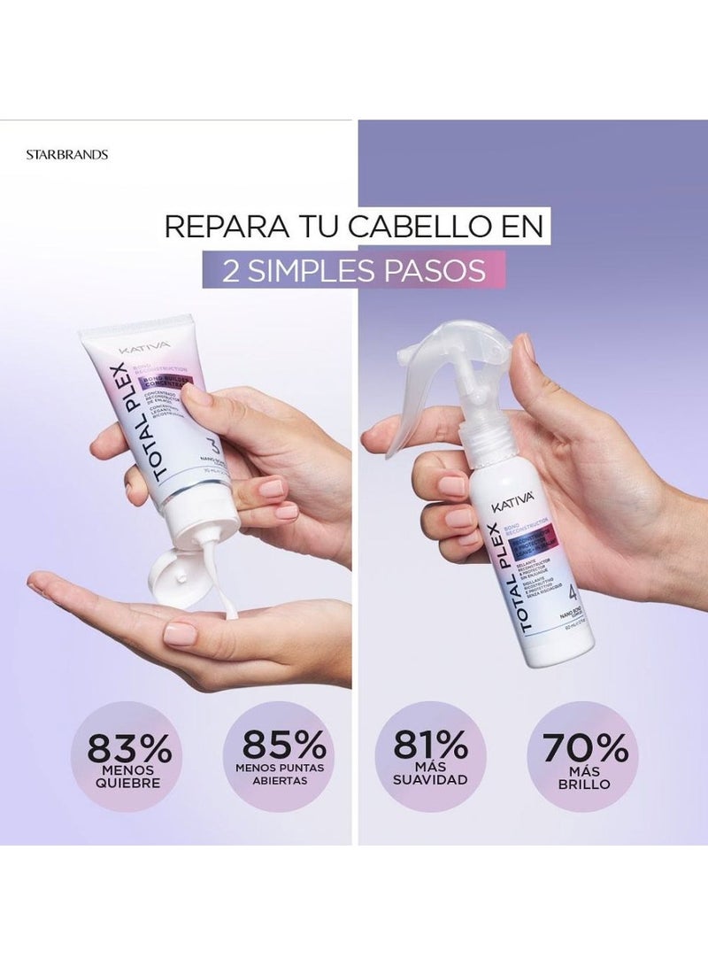 Kativa Kavita Total Plex Bond Reconstruction 70mL + Reconstructor Leave-In Sealant - Image 2