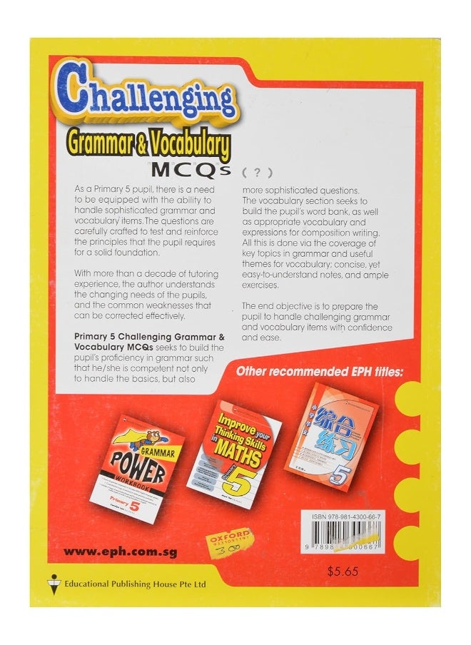 Challenging Grammar and Vocabulary MCQs Primary 5  - Image 2