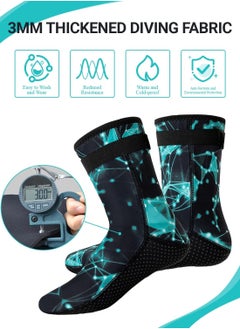 KASTWAVE Neoprene Socks 3mm Wetsuit Diving Socks Thermal Anti-Slip Scuba Socks Water Booties for Swimming Water Sports  - Image 1