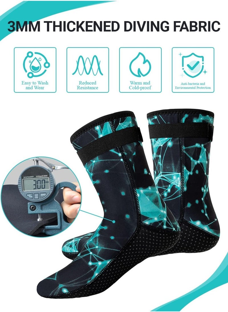 KASTWAVE Neoprene Socks 3mm Wetsuit Diving Socks Thermal Anti-Slip Scuba Socks Water Booties for Swimming Water Sports  - Image 1