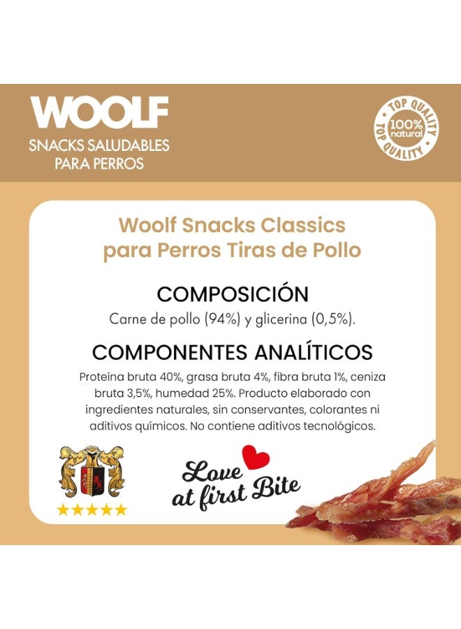 Woolf Chicken Jerky Bars 100% Natural Dog Treats High in Protein Grain-Free No Artificial Additives Ideal for All Dog Sizes - Image 5