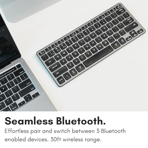 Macally Bluetooth Keyboard for Mac - Premium Compatible Wireless Apple Keyboard for MacBook Pro/Air, iMac, Mac mini/Pro, iPad, Laptop, and PC - Image 2