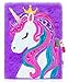 YOYTOO Unicorn Diary for Girls with Lock Plush Unicorn Toys Gift for Teen Girls Kids Unicorn Writing Journal Notebook Birthday Gifts for Little Girls Ages 5 6 7 8 9 1012 Year Old - Image 2