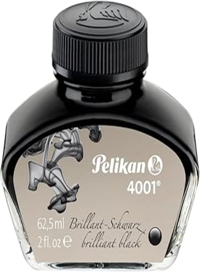 Pelikan 4001 62.5Ml Ink Bottle For Fountain Pens, Brilliant Black