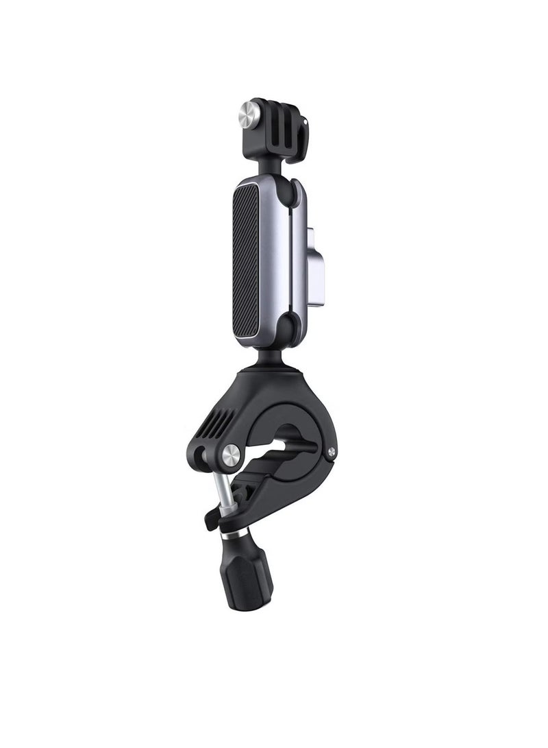SYOSI Action Camera Handlebar Mount, 360 Degree Rotation Action Camcorders Bike Mount, Long Lasting Adjustable Motorcycle Handlebar Mount For Action Cameras, (1pc)  - Image 1