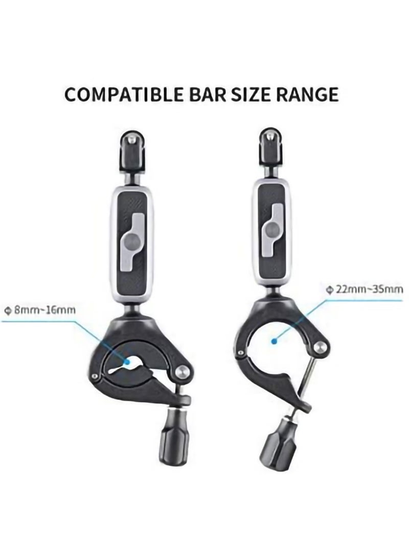 SYOSI Action Camera Handlebar Mount, 360 Degree Rotation Action Camcorders Bike Mount, Long Lasting Adjustable Motorcycle Handlebar Mount For Action Cameras, (1pc)  - Image 2