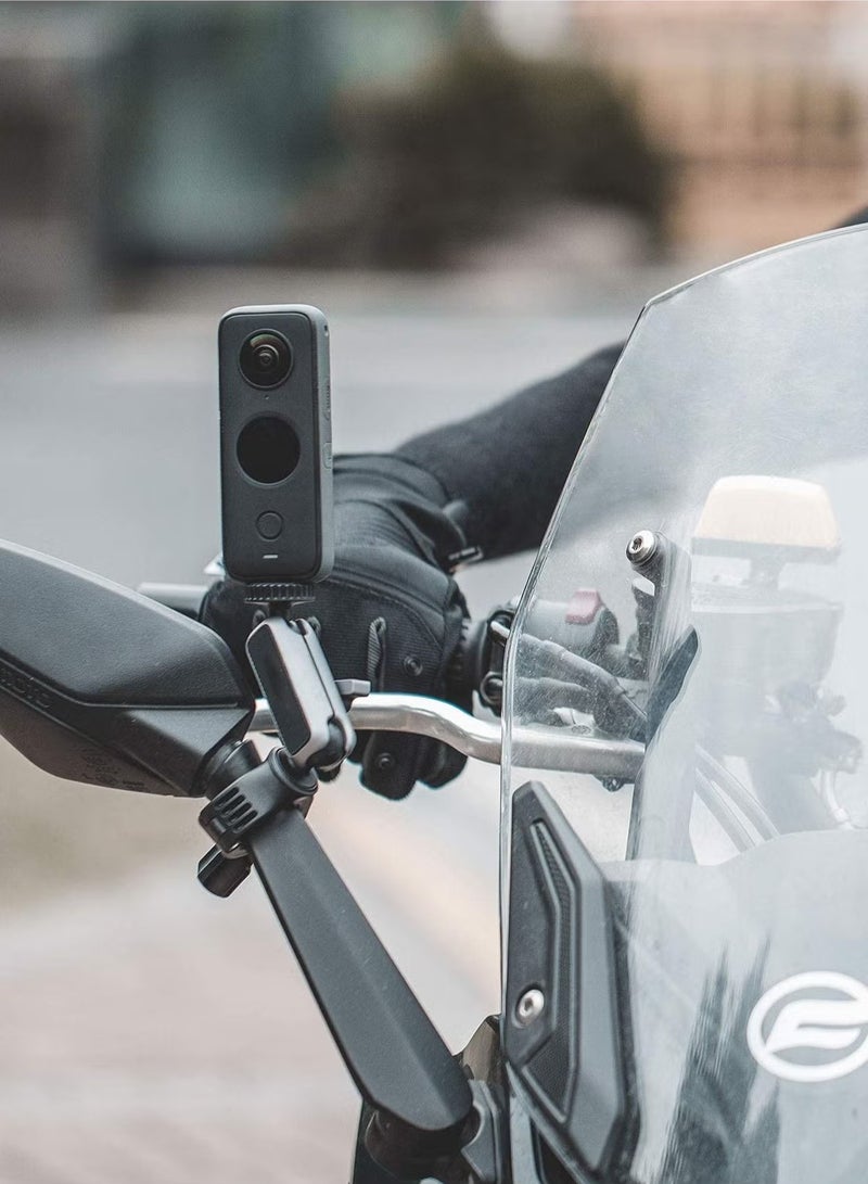 SYOSI Action Camera Handlebar Mount, 360 Degree Rotation Action Camcorders Bike Mount, Long Lasting Adjustable Motorcycle Handlebar Mount For Action Cameras, (1pc)  - Image 3