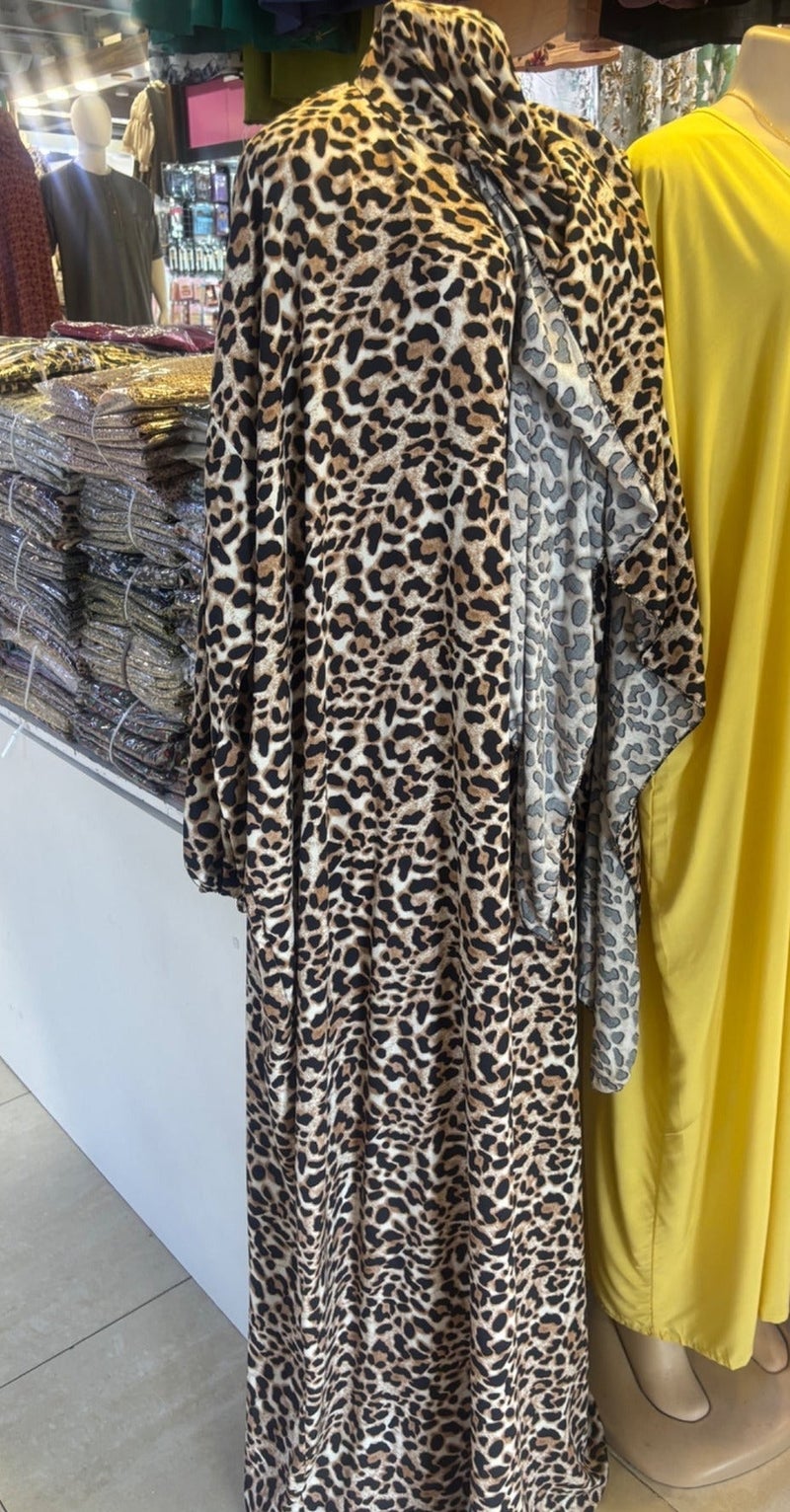 أمياي فستان صلاة إسلامي قطعة واحدة للنساء مع حجاب مرفق – ملابس صلاة وعبادة للسيدات – عباية صلاة وجلباب للصلاة – طقم صلاة للنساء مناسب للعمرة والحج - Image 5