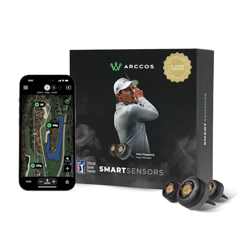 Arccos Golf Arccos Smart Sensors: Automatic Golf Game Tracking System, A.I. Powered Caddie, A.I. GPS Rangefinder & Smart Club Distances - Image 1