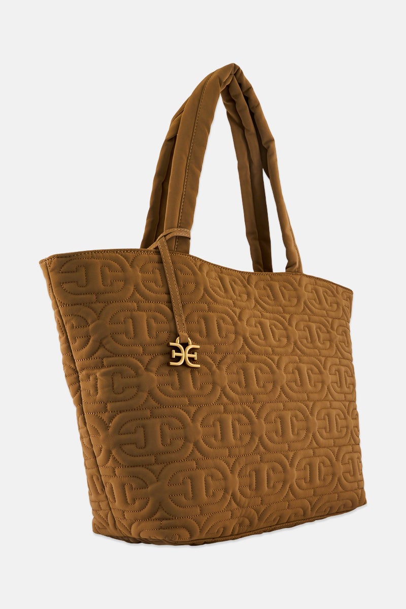 Sam Edelman Women Brand Logo Tote Bag, Tan - Image 2