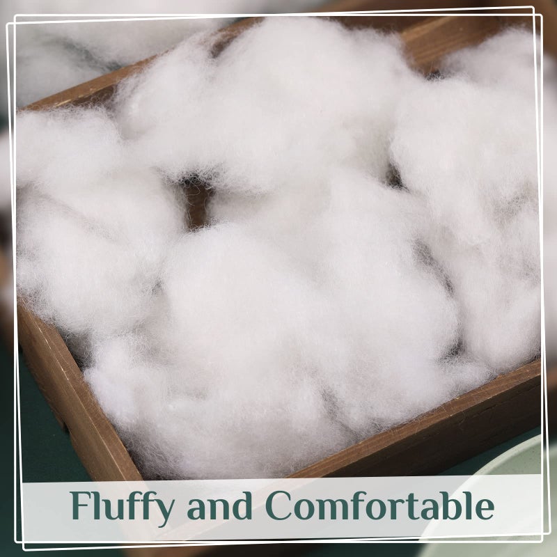 LOKUNN 2.12oz/60g Polyester Fiber, (2.12oz~3.97lb) Polyester Fiber Fill, Stuffing for Stuffed Animals, High Resilience Crochet Stuffing, Fill Fiber for Stuffed DIY Crafts - Image 5