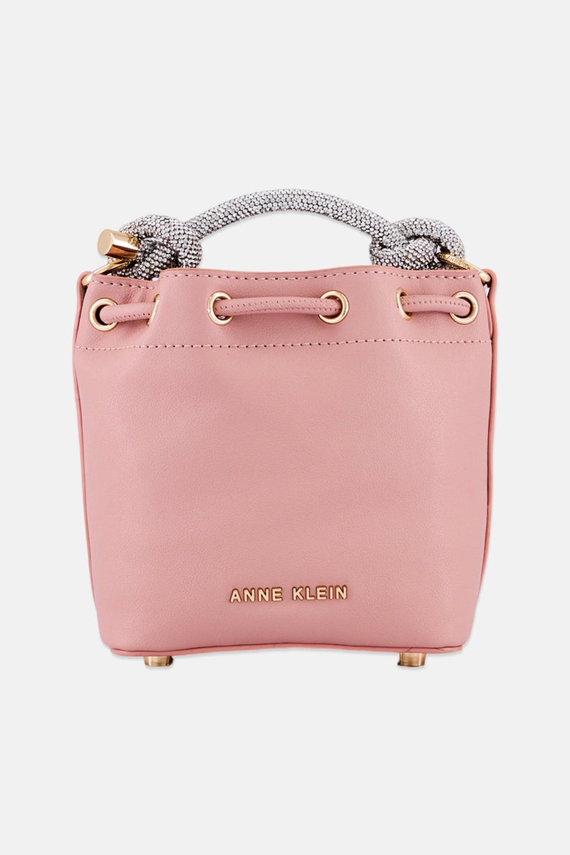 ANNE KLEIN Women Brand Logo Cross Body Bag, Pink - Image 3