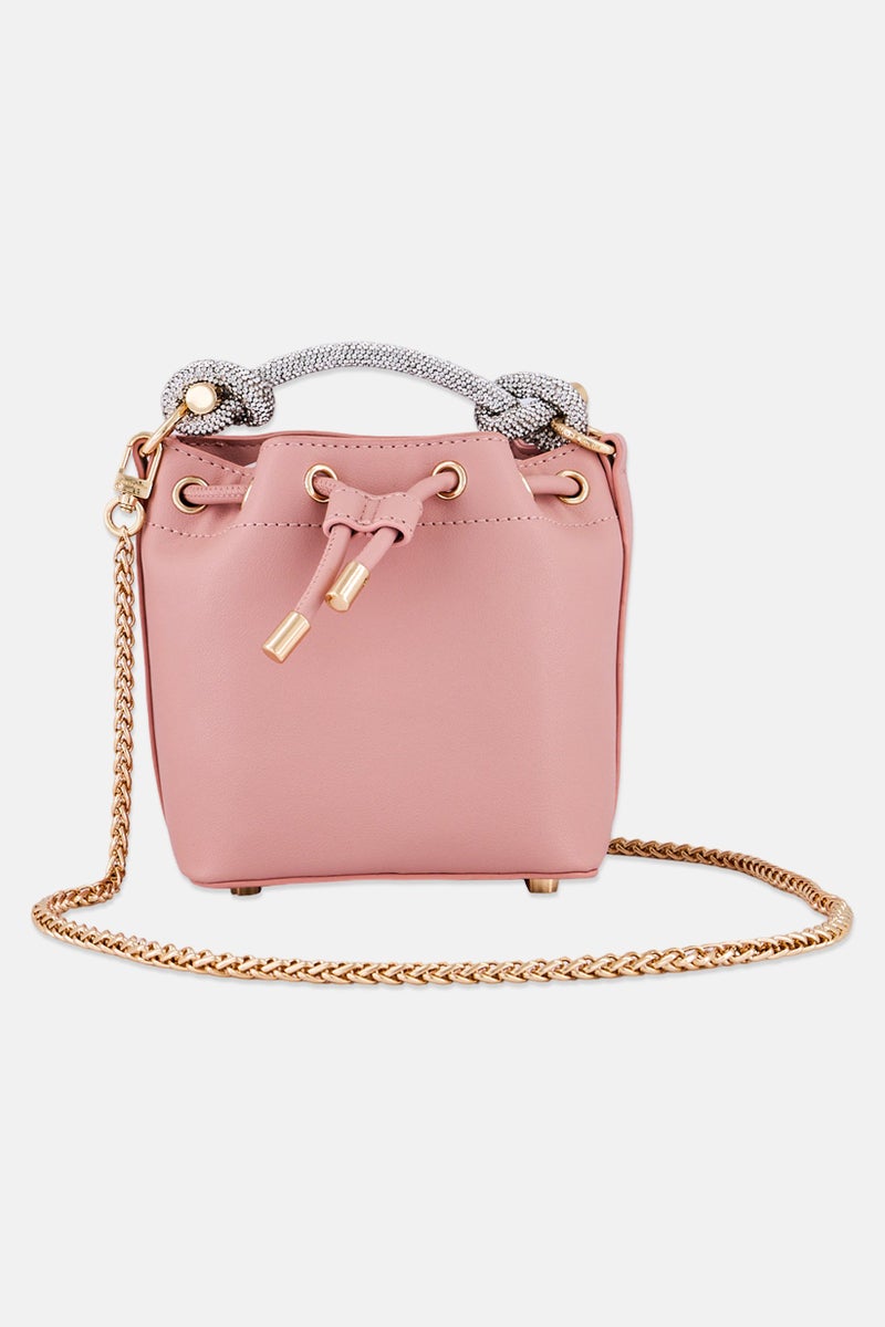 ANNE KLEIN Women Brand Logo Cross Body Bag, Pink - Image 1