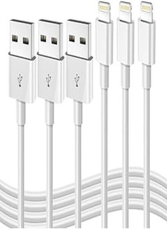 DFLASHS iPhone Fast Charging Cable [Apple MFi Certified] 3-Pack 3FT Lightning to USB Cable iPhone Charger Cord Compatible with iPhone 14 13 12 11 Pro Max XR XS X 8 7 6 Plus SE iPad and More 3FT 