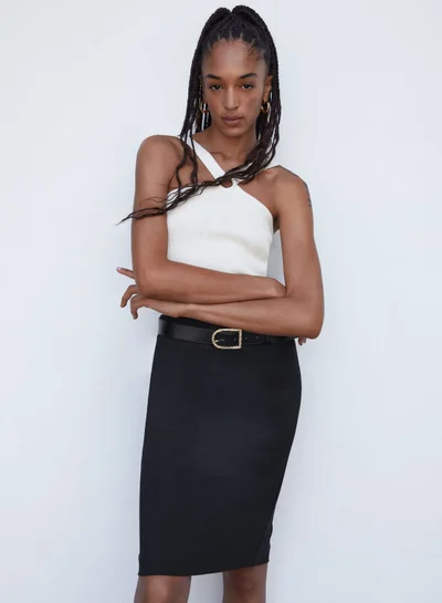 MANGO High Waist Skirt