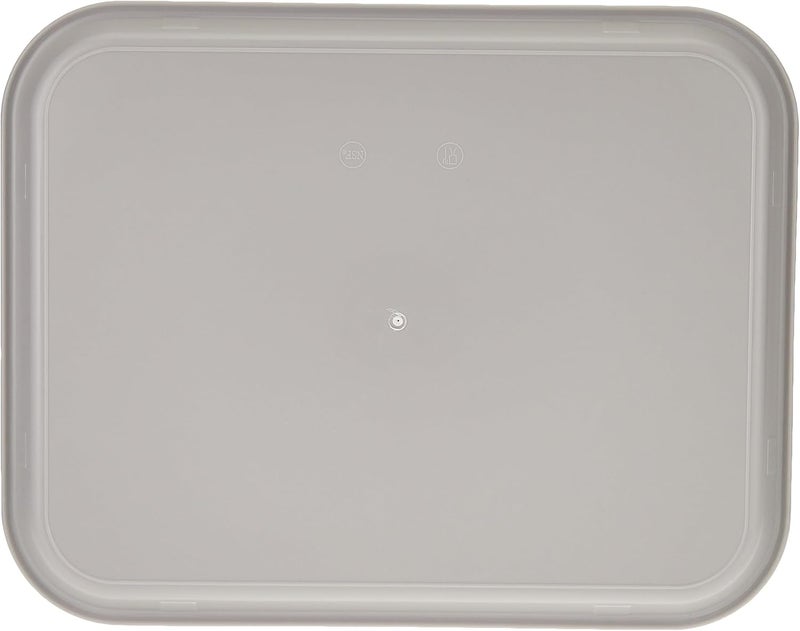 Vague Rectangular Shape Plastic Fast Food Tray, 45 cm x 35 cm Size, Grey - Image 4