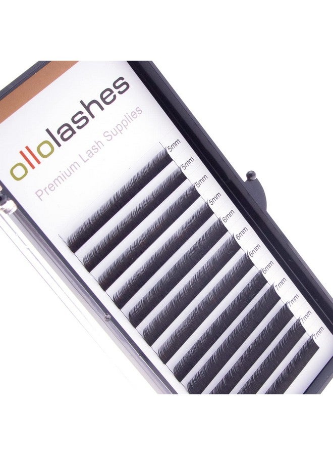 اولولاشز وصلات الرموش السفلية J Curl 0.07 مم Mix57Mm 5 مم 6 مم 7 مم اللون الأسود ملحقات الرموش السفلية (Mix57Mm 0.07 J Curl) - Image 5