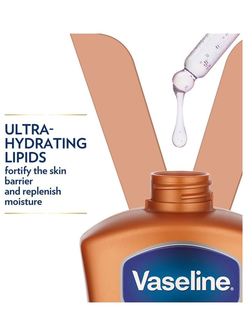 Vaseline Body Lotion Cocoa Radiant With Cocoa Butter Non Greasy Formula, Restores Glow To Dull, Dry Skin 400ml - Image 3