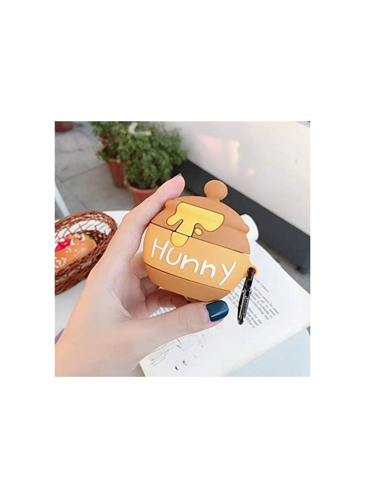 Case Soft Silicone Shockproof Cover for Apple Airpods 3 New 3D Cute Cartoon Creative Fun Case Skin with Keychain Design